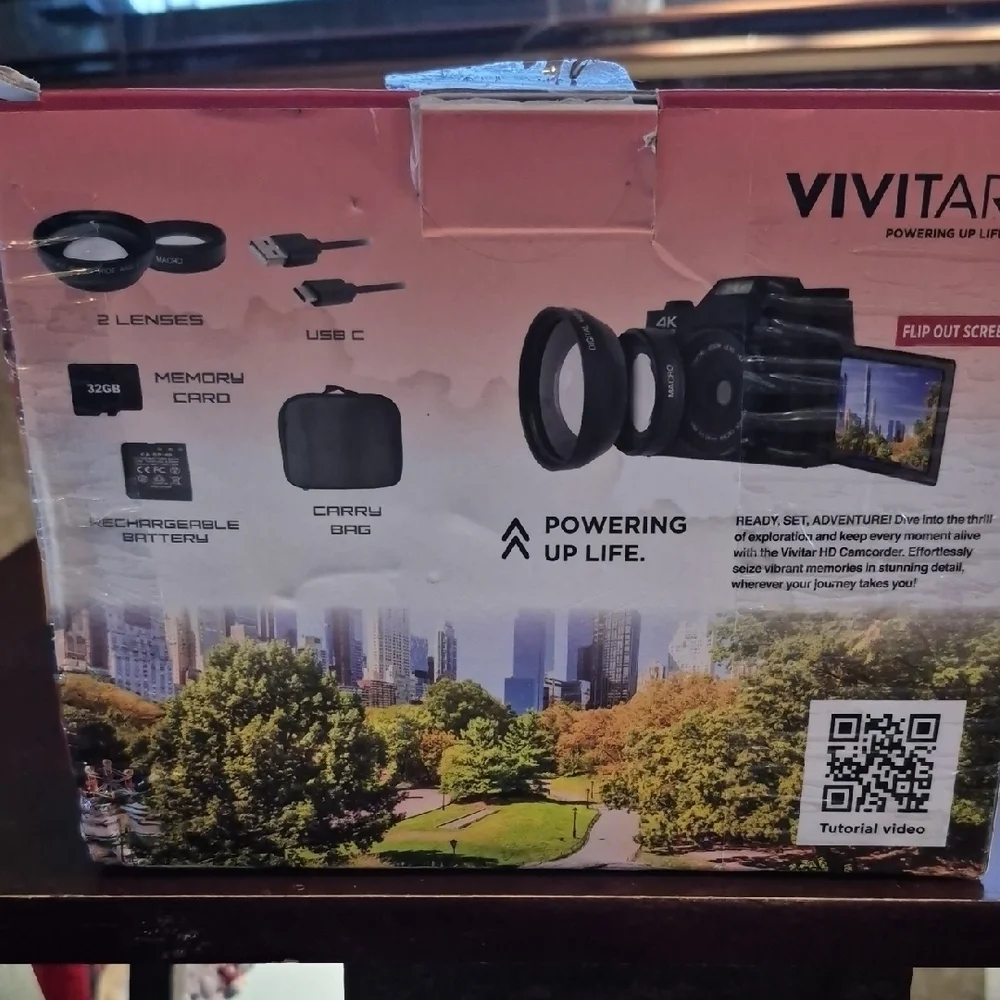 Vivitar VEC XX100 Black 4K Wi-Fi Digital Camera